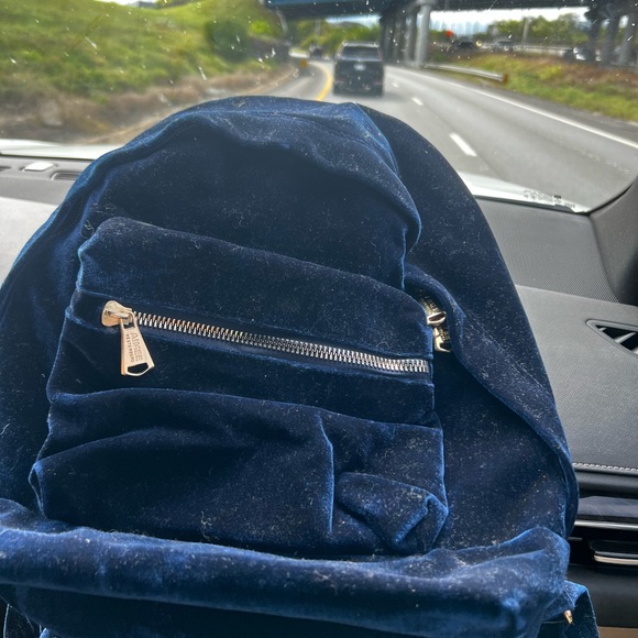 Aimee Kestenberg ~ Velvet Woodside Royal Blue ~ Backpack purse! - Picture 9 of 17